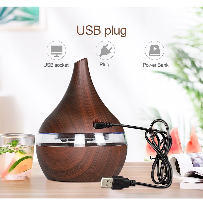 Wood Aromatherapy Air Humidifier