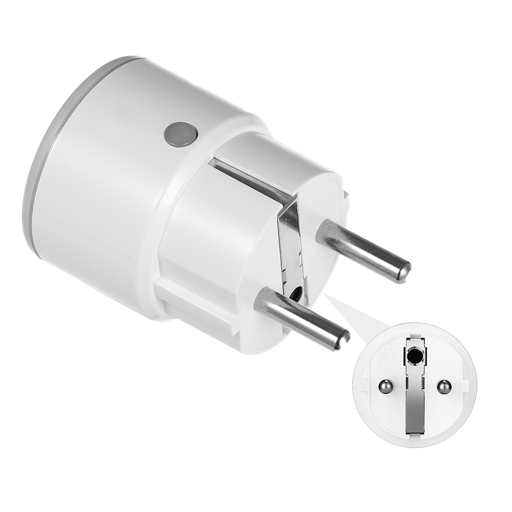 Round WiFi Smart Plug with Light