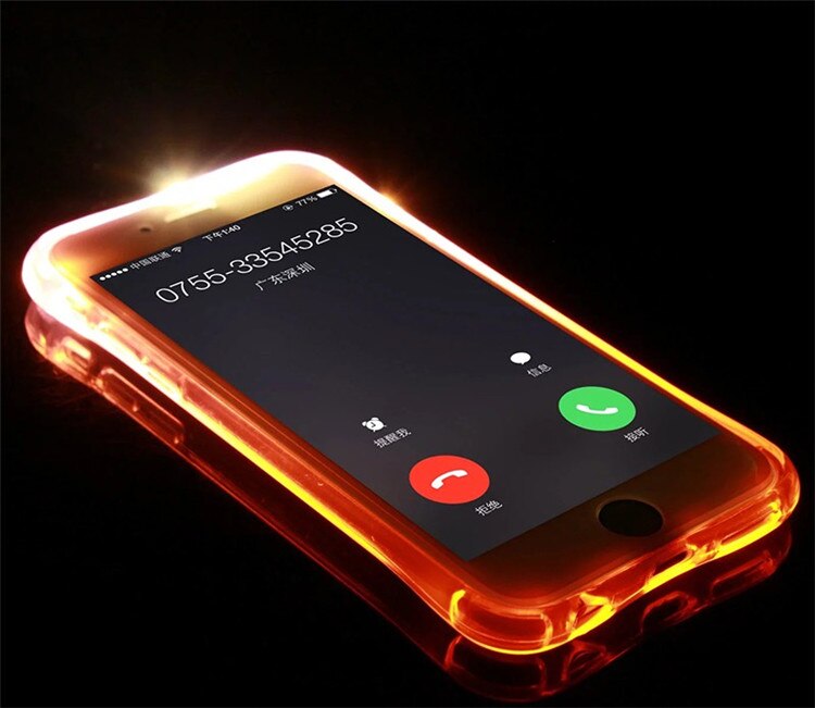 LED Transparent Luminous TPU Case for iPhone