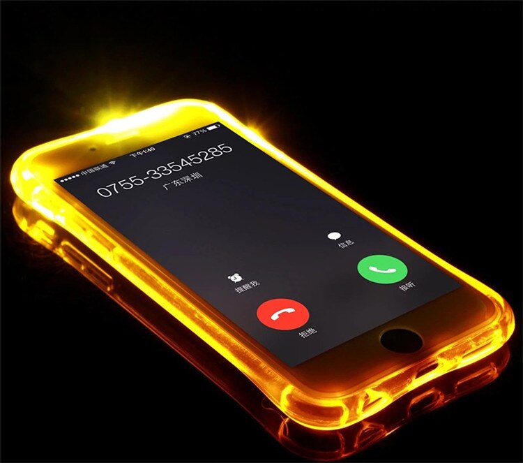 LED Transparent Luminous TPU Case for iPhone
