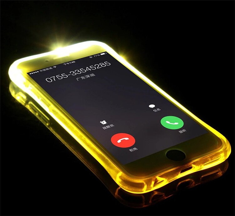 LED Transparent Luminous TPU Case for iPhone
