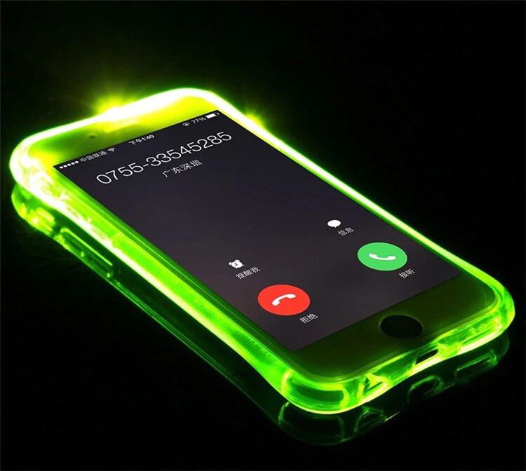 LED Transparent Luminous TPU Case for iPhone