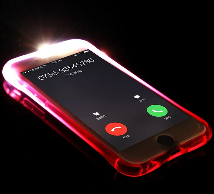 LED Transparent Luminous TPU Case for iPhone