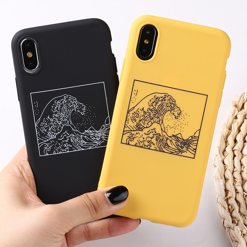 Japanese Style Soft Phone Case for iPhone