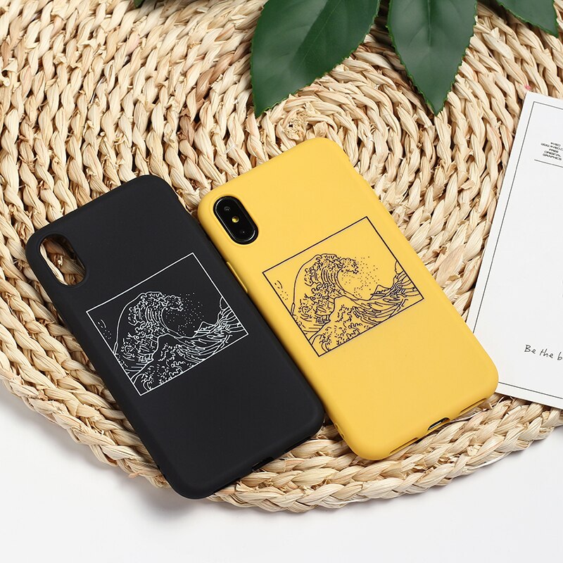 Japanese Style Soft Phone Case for iPhone
