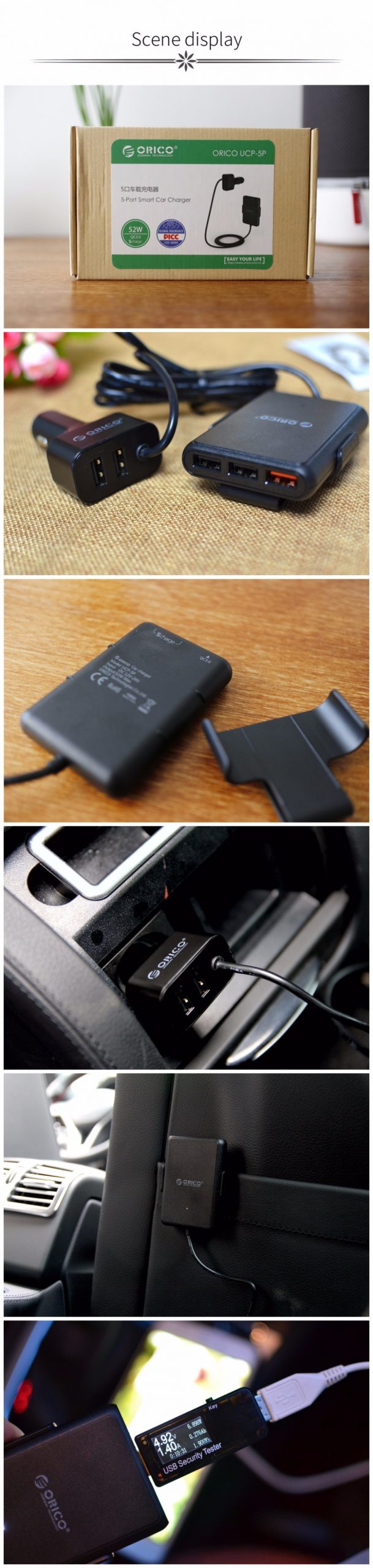 5 USB Ports Quick Charge 3.0 Car Charger