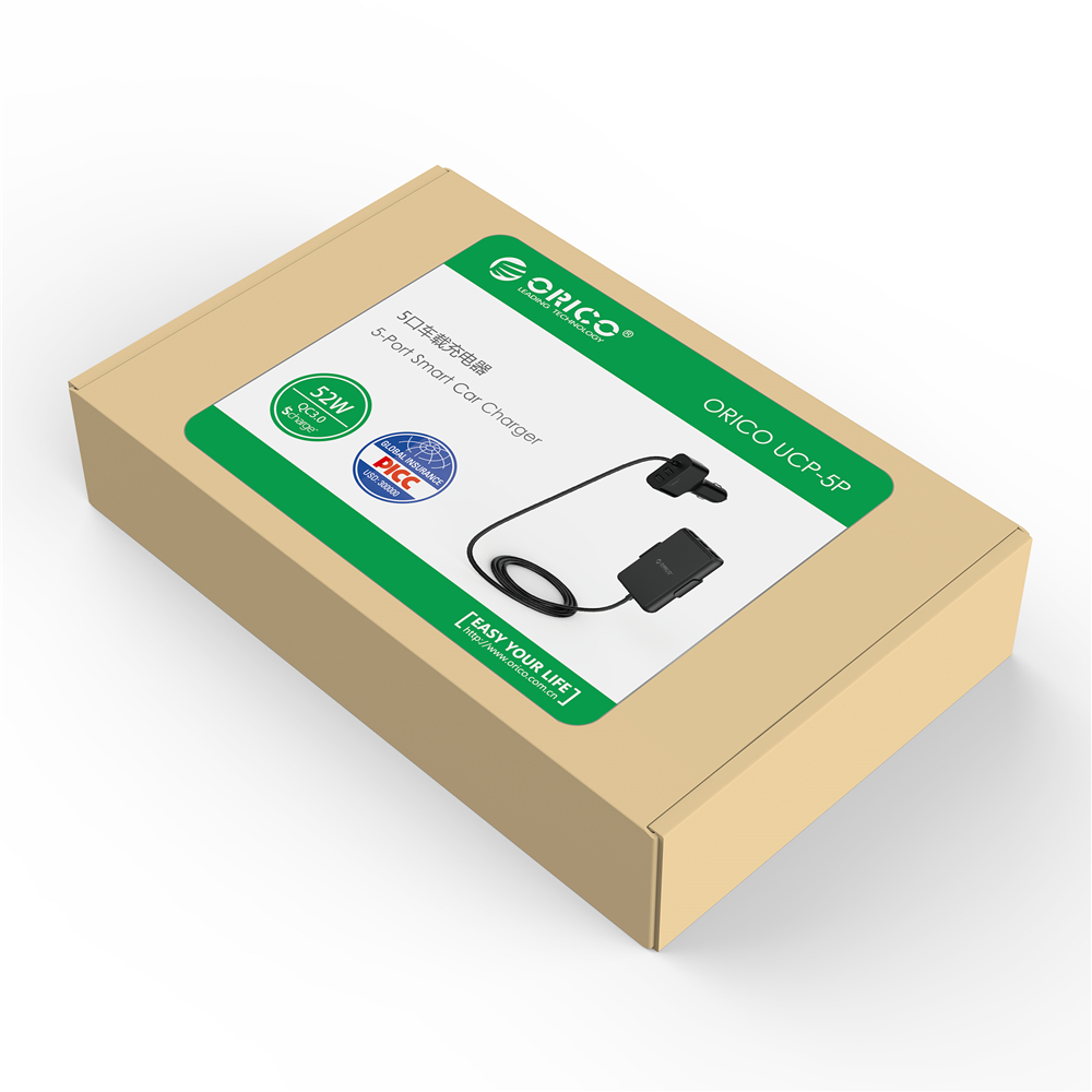 5 USB Ports Quick Charge 3.0 Car Charger