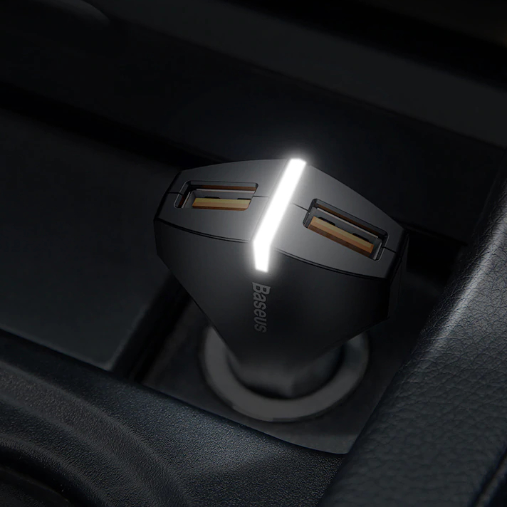 Black Plastic Car Charger