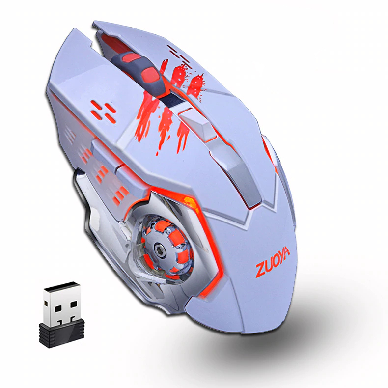 Rechargeable Silent Wireless Gaming Mouse