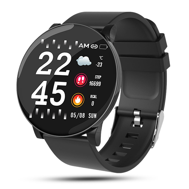 Round Smart Wristband with Blood Pressure Monitor