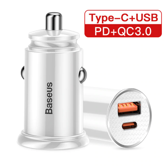 Small Car Charger with Two USB Ports