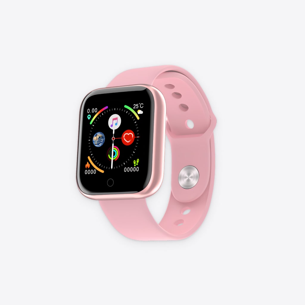 Pink Waterproof Smartwatch - cursoronline